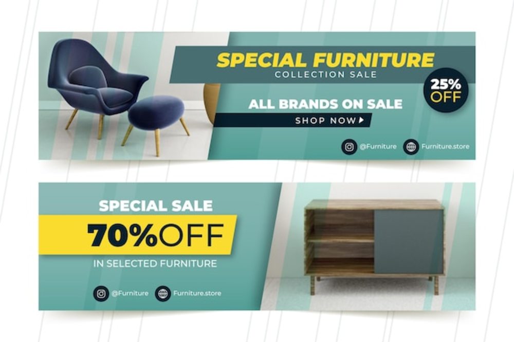 家具之美，觸手可及——帶照片的家具銷售橫幅如何提升零售體驗